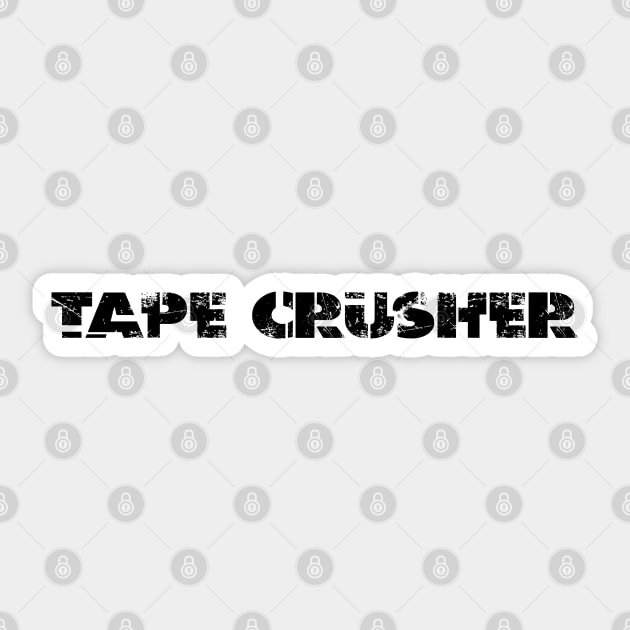 TAPE CRUSHER 1ST CONTACT LOGO NEW #1 Sticker by RickTurner